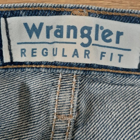 Jean - 2 Pairs Wrangler Regular Fit (W/ Starch) Jeans Premium Denim 38" x 32" - Picture 10 of 14